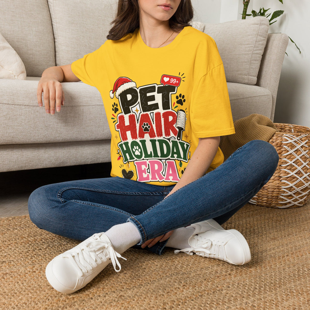Pet Hair Holiday Tee — Funny Christmas Shirt for Pet Lovers