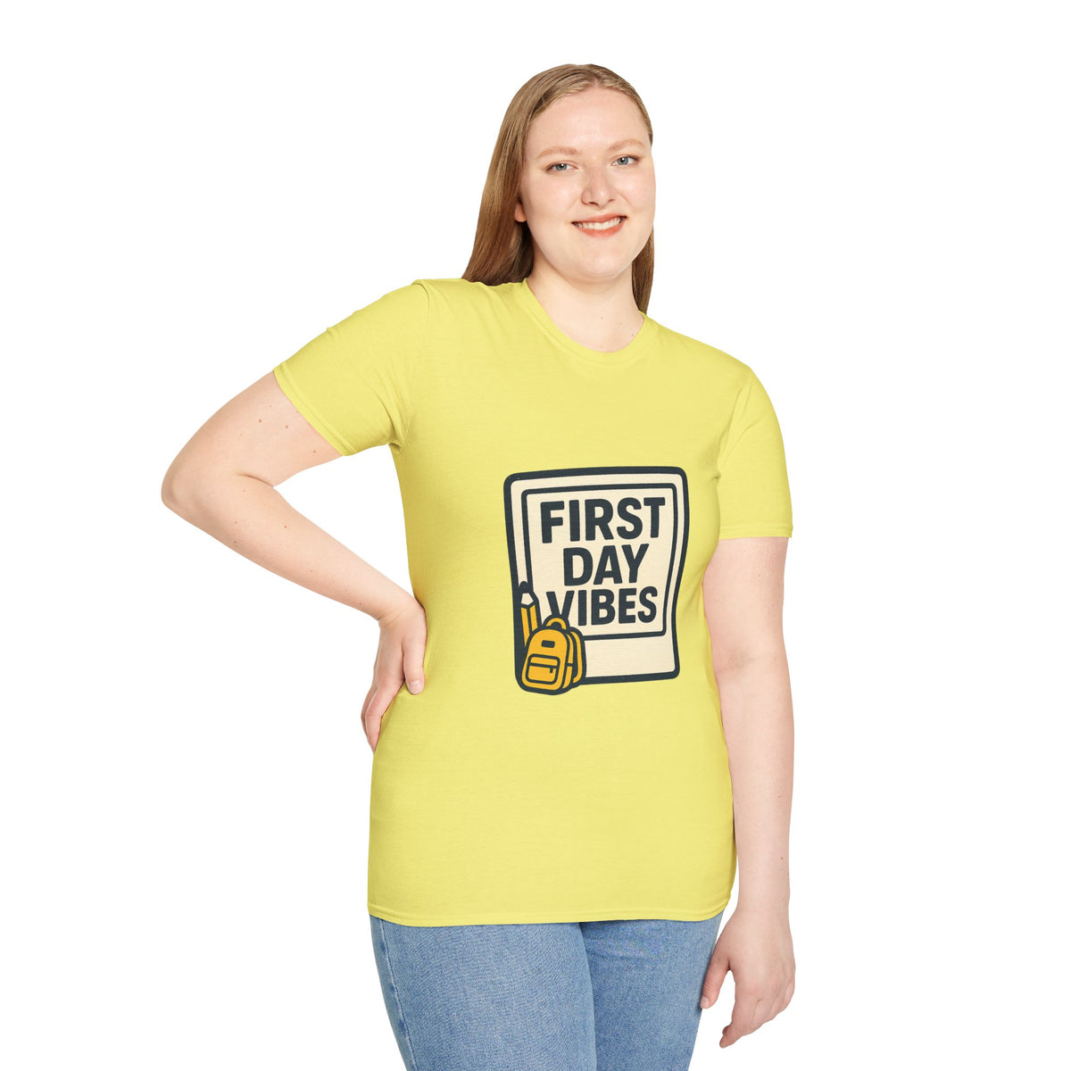 First Day Vibes T-Shirt — 'First Day' Retro Badge Tee - Trending Now - September 2026