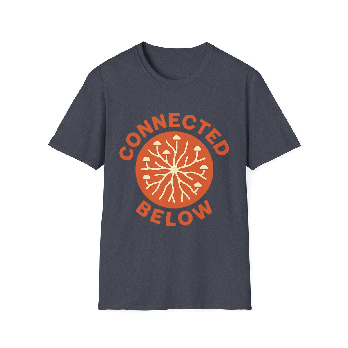 Connected Below Basketball Tee — Minimal Orange Logo T-Shirt - Trending Now - September 2026