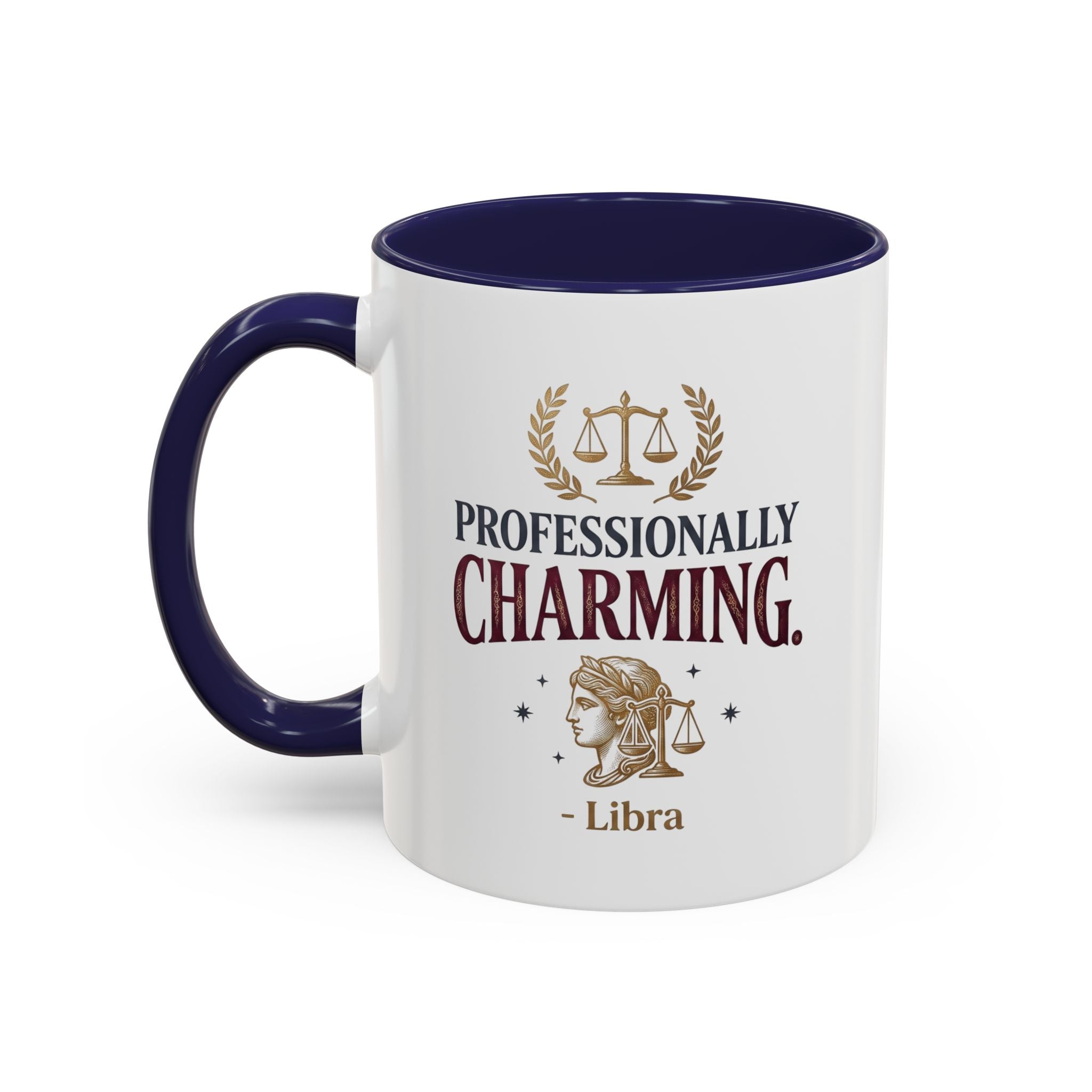 Libra 'Professionally Charming' Accent Coffee Mug — Zodiac Astrology Gift
