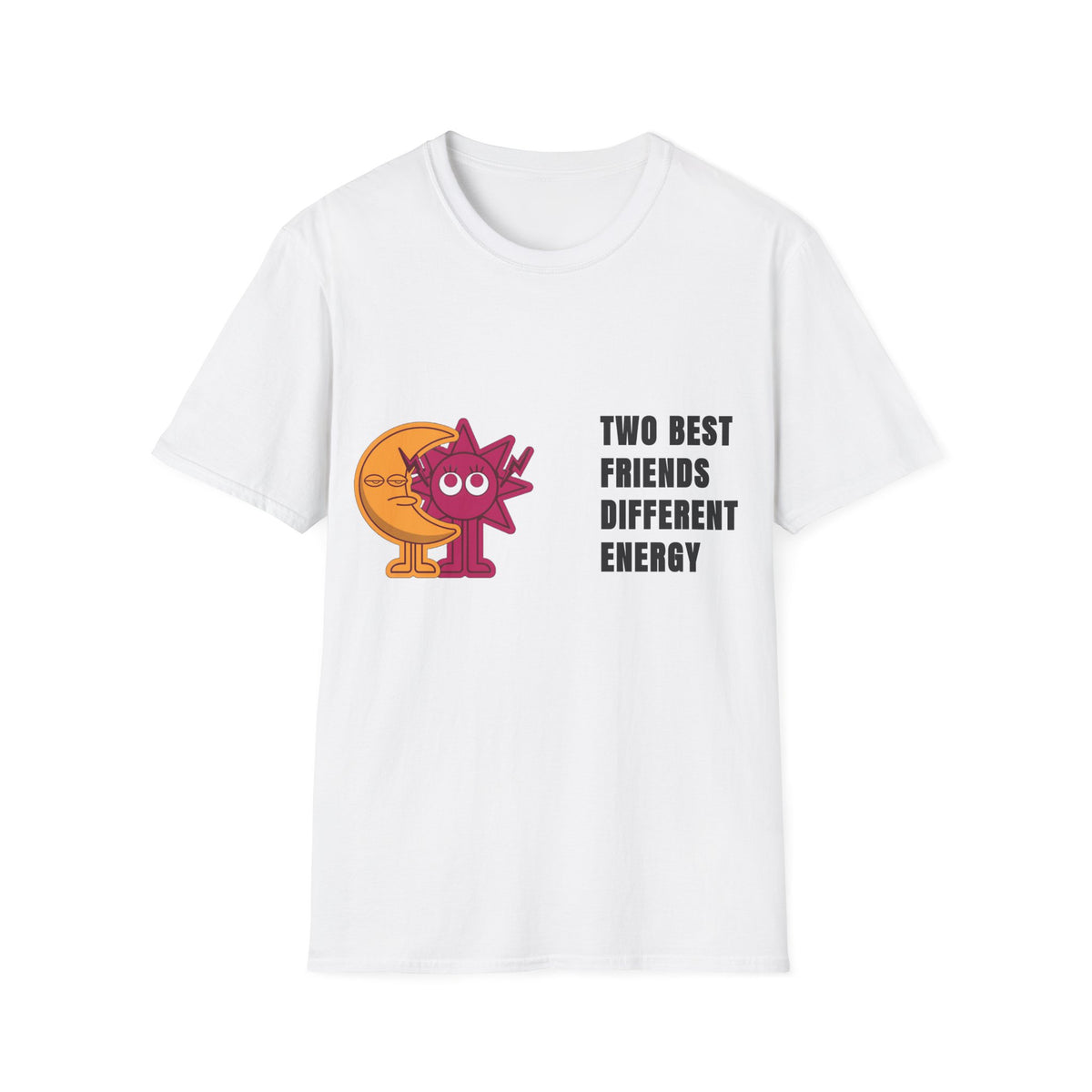 Two Best Friends Different Energy T-Shirt — Cute Cartoon Cat Duo Tee - Trending Now - September 2026