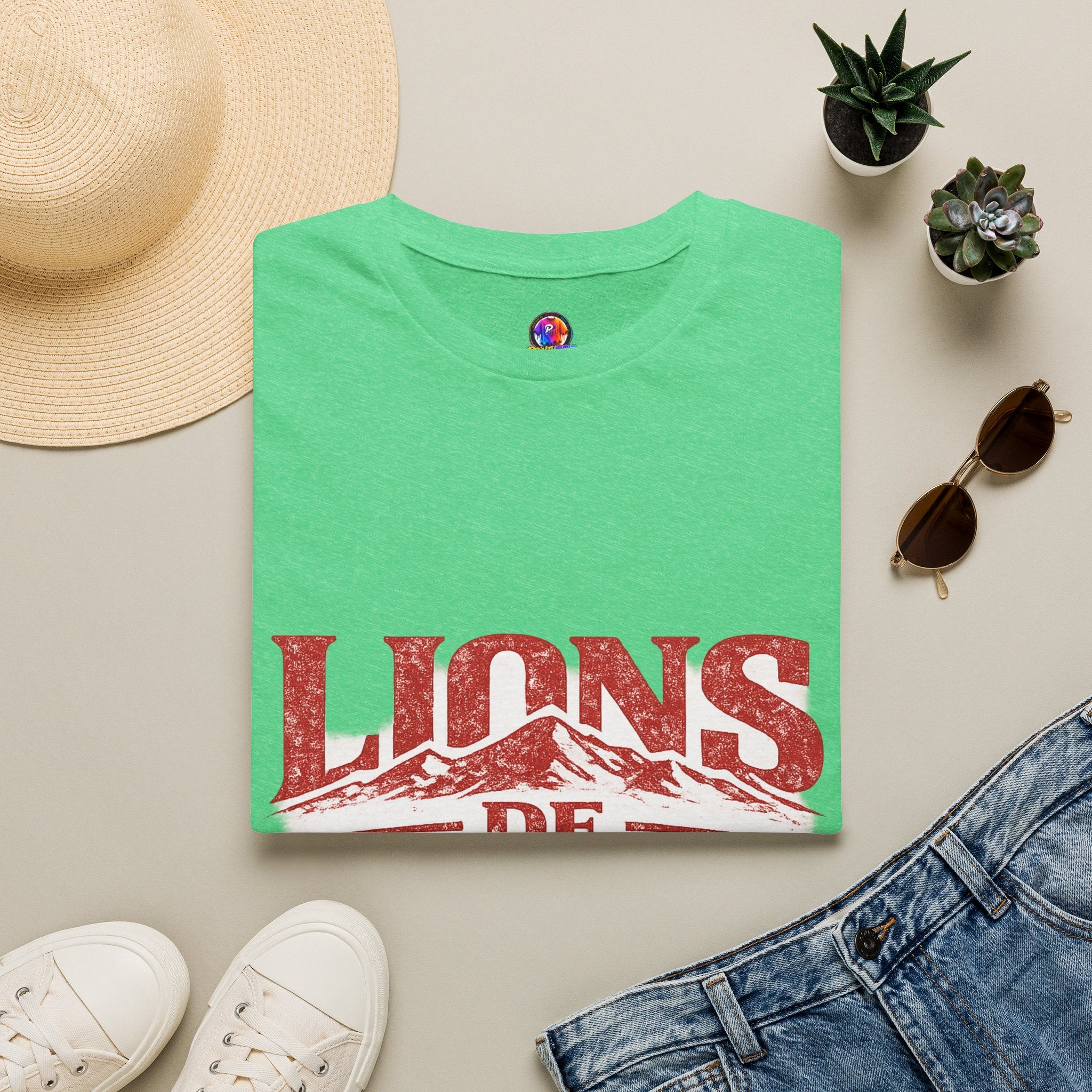 Morocco Lions de Atlas T-Shirt — Vintage Moroccan Atlas Mountain Graphic Tee