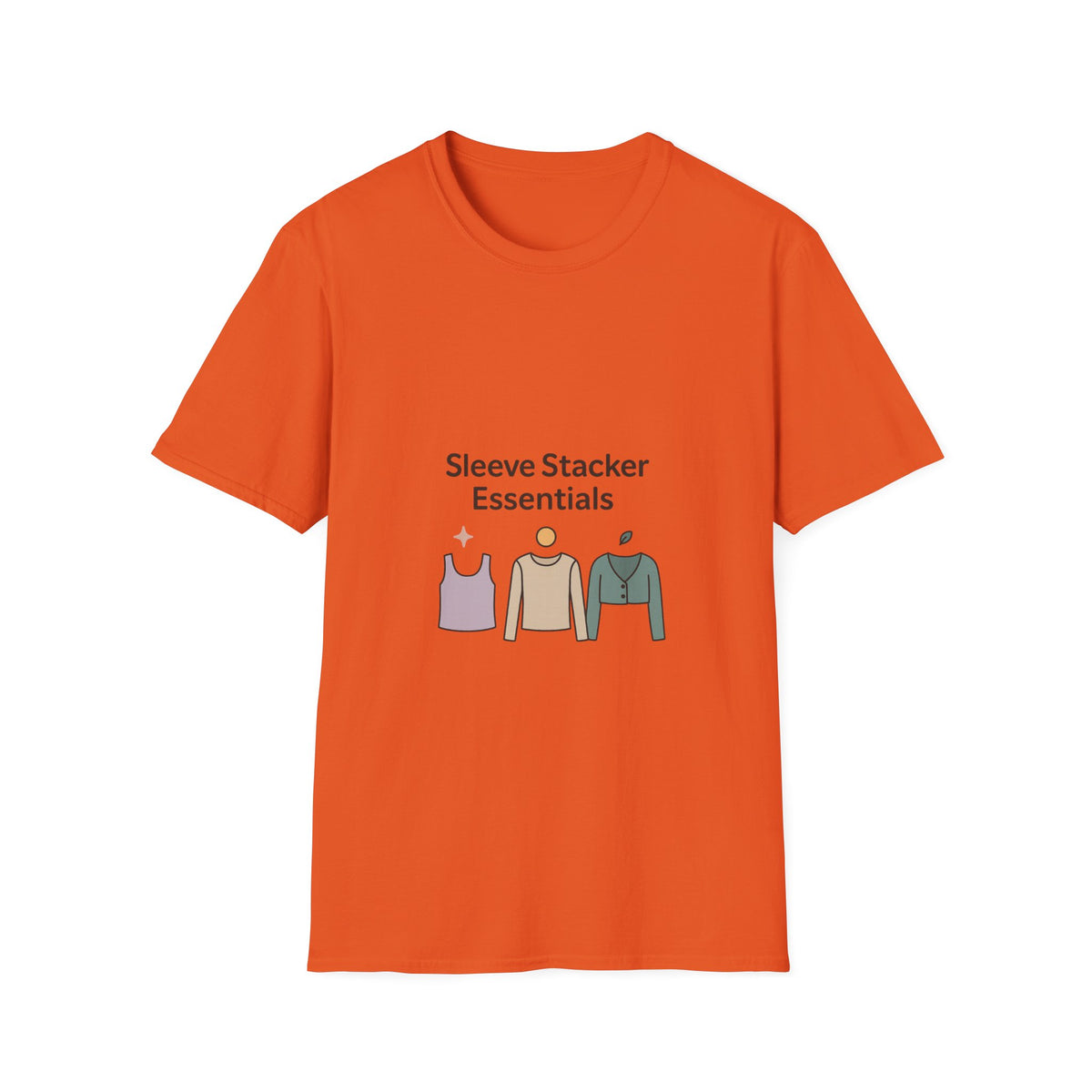 Sleeve Stacker Essentials T-Shirt — Minimalist Layering Outfit Graphic Tee - Trending Now - October 2026