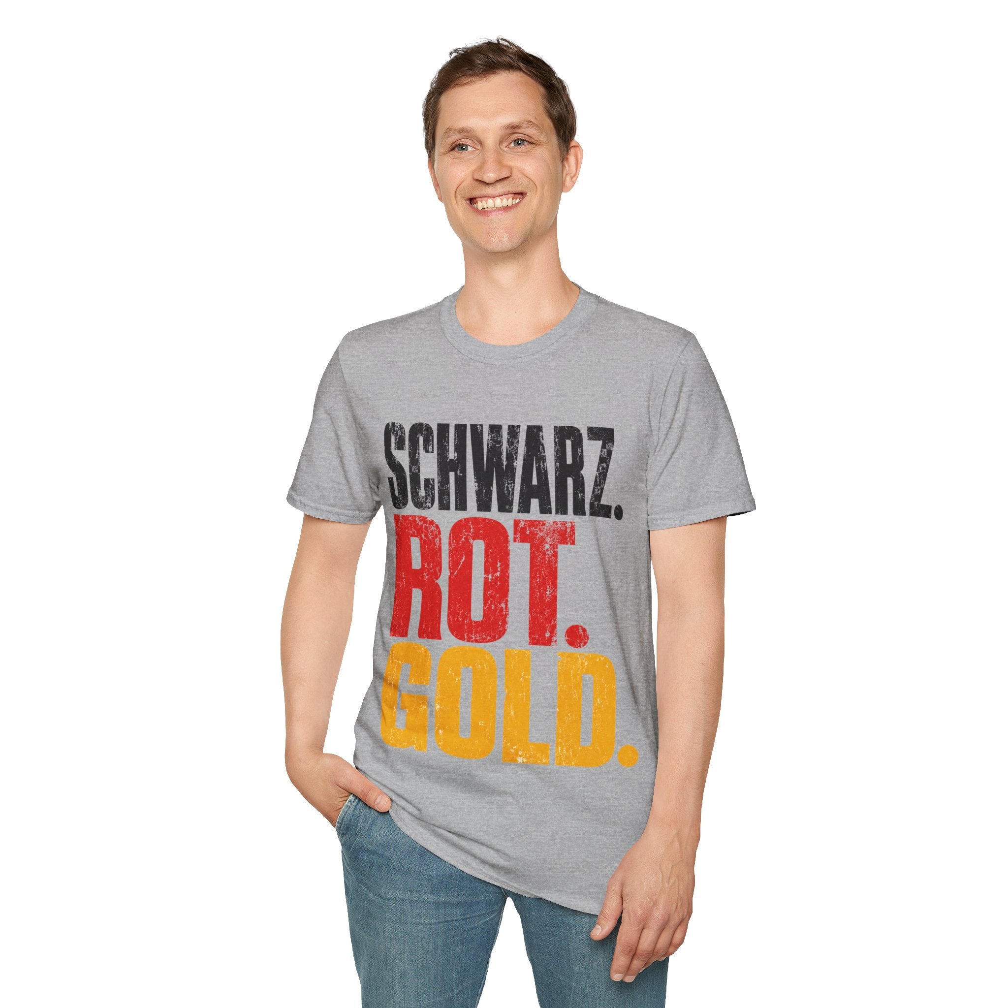 Germany Schwarz Rot Gold T-Shirt — German Flag Pride Graphic Tee