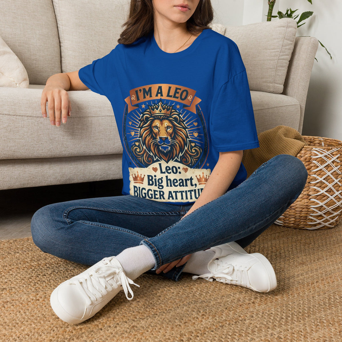 Leo Zodiac T-Shirt — "I’m a Leo: Big Heart, Bigger Attitude"