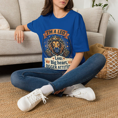 Leo Zodiac T-Shirt — "I’m a Leo: Big Heart, Bigger Attitude"