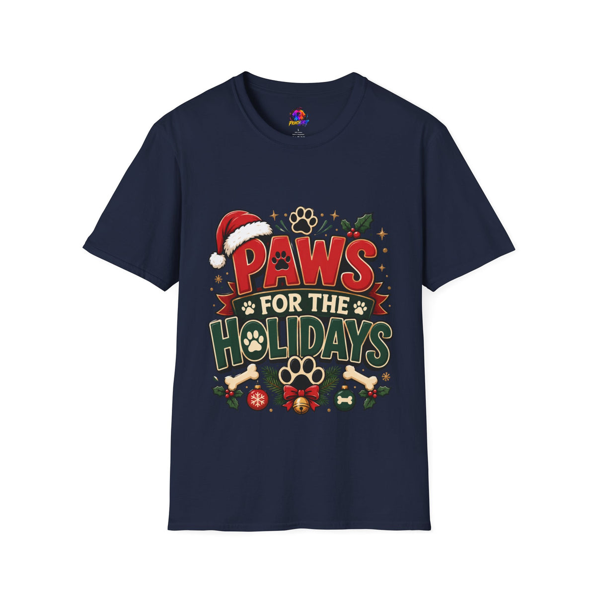 Paws for the Holidays T-Shirt — Festive Christmas Pet Lover Tee