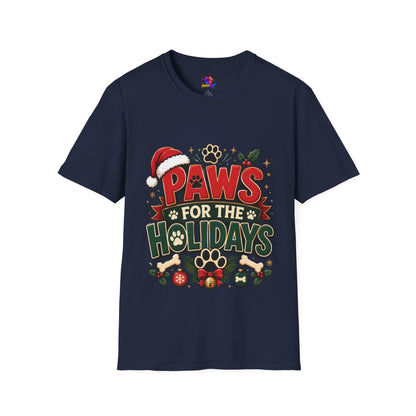 Paws for the Holidays T-Shirt — Festive Christmas Pet Lover Tee