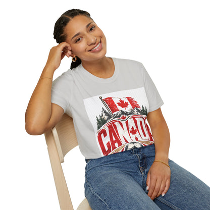 Canada Soccer T‑Shirt — Canadian Flag & Maple Leaf Crest