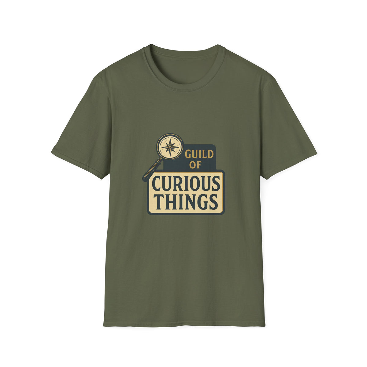 Curious Things T‑Shirt — Guild of Curious Vintage Badge Tee - Trending Now - August 2026