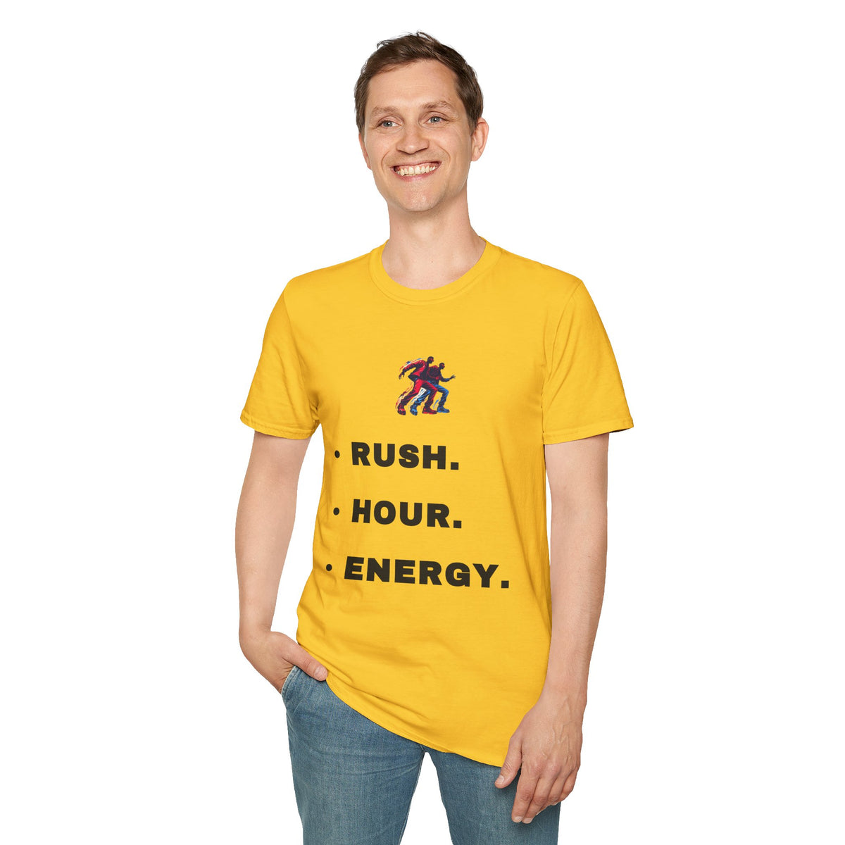 Rush. Hour. Energy. T‑Shirt — Minimal Runner Graphic Tee - Trending Now - September 2026