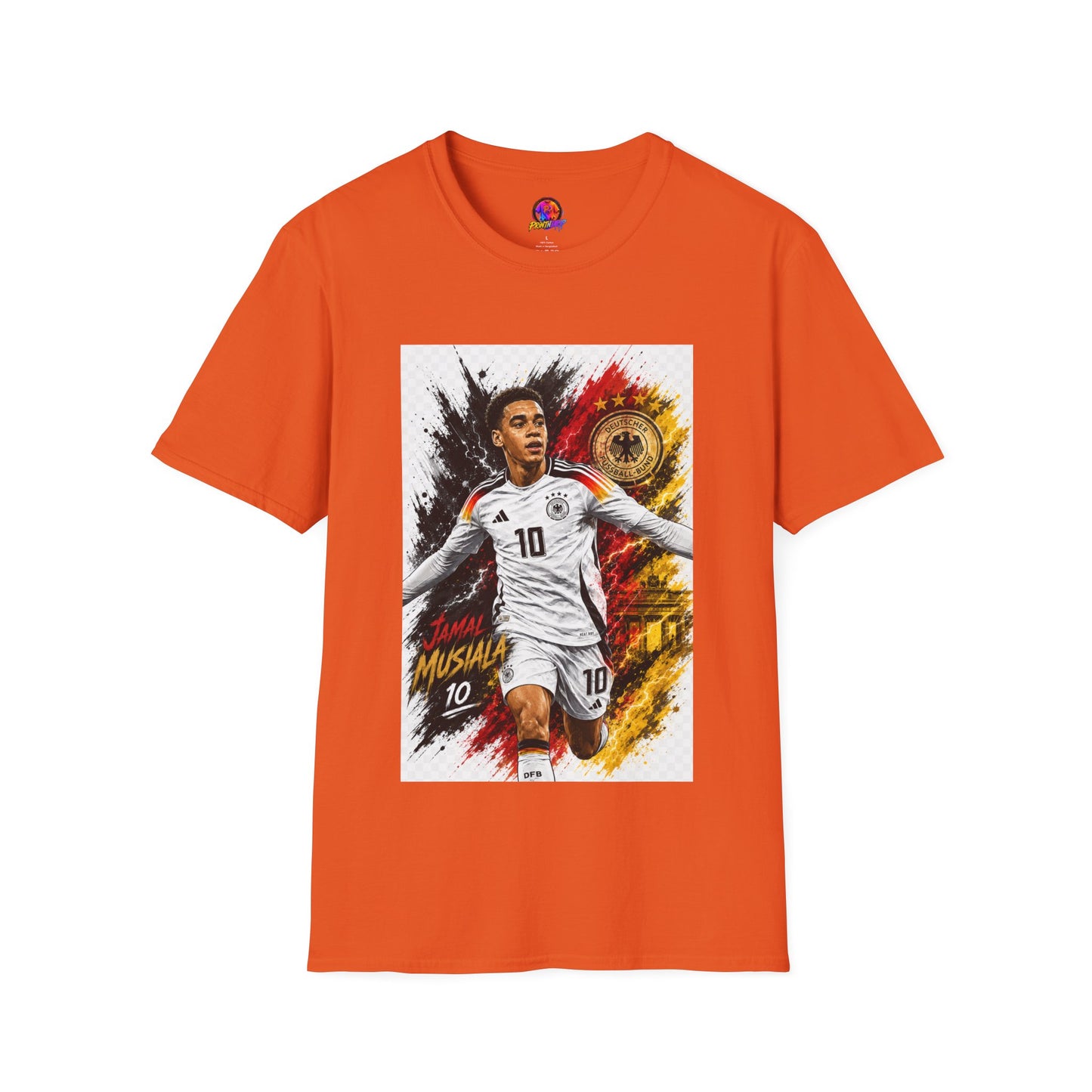 Germany Soccer Player Graphic T-Shirt — Jamal Musiala Germany Jersey Design
