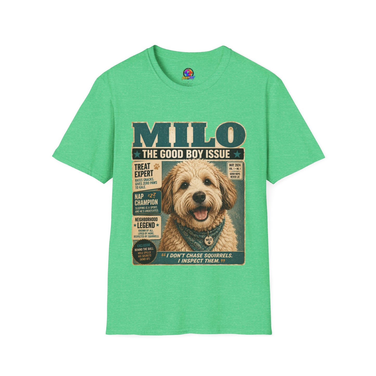Milo 'The Good Boy Issue' Dog Magazine T-Shirt