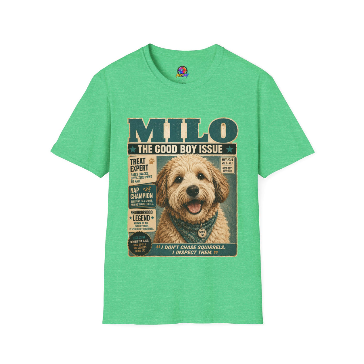 Milo 'The Good Boy Issue' Dog Magazine T-Shirt