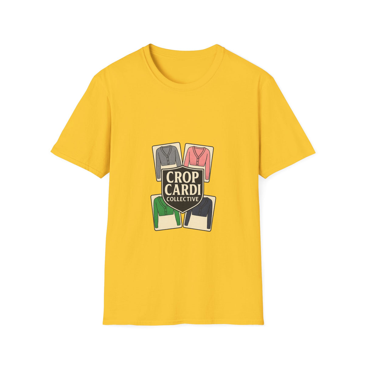 Crop Card Collective T-Shirt — Retro Card Game Logo Tee - Trending Now - October 2026