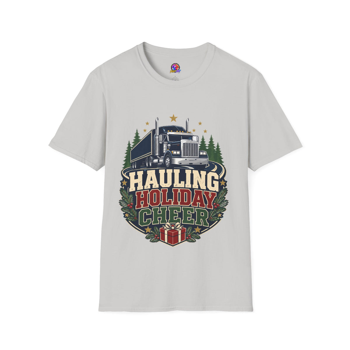 Christmas Truck T‑Shirt — "Hauling Holiday Cheer" Festive Trucker Tee