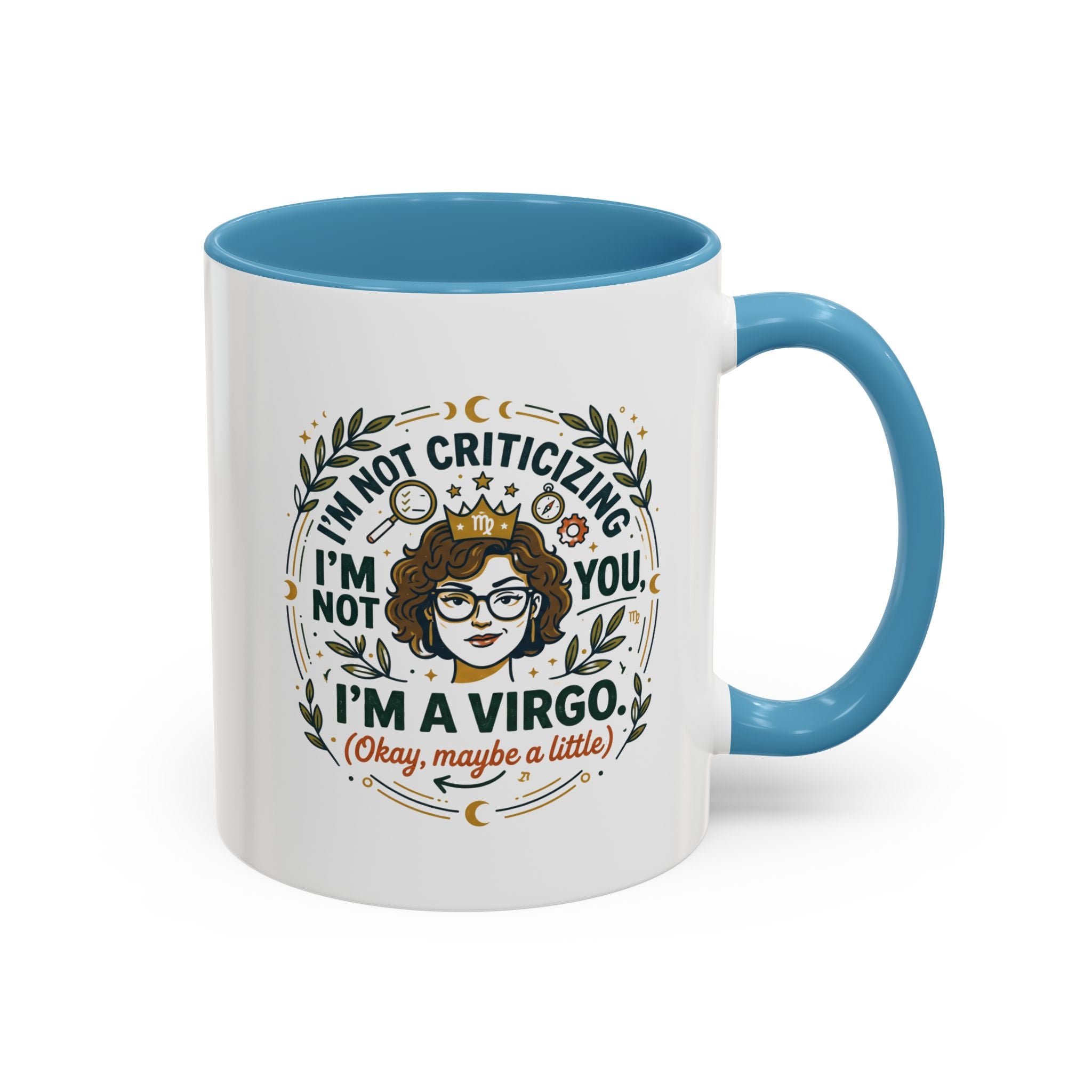 Virgo Coffee Mug - "I'm Not Criticizing, I'm a Virgo" Accent Ceramic Mug (11/15oz)