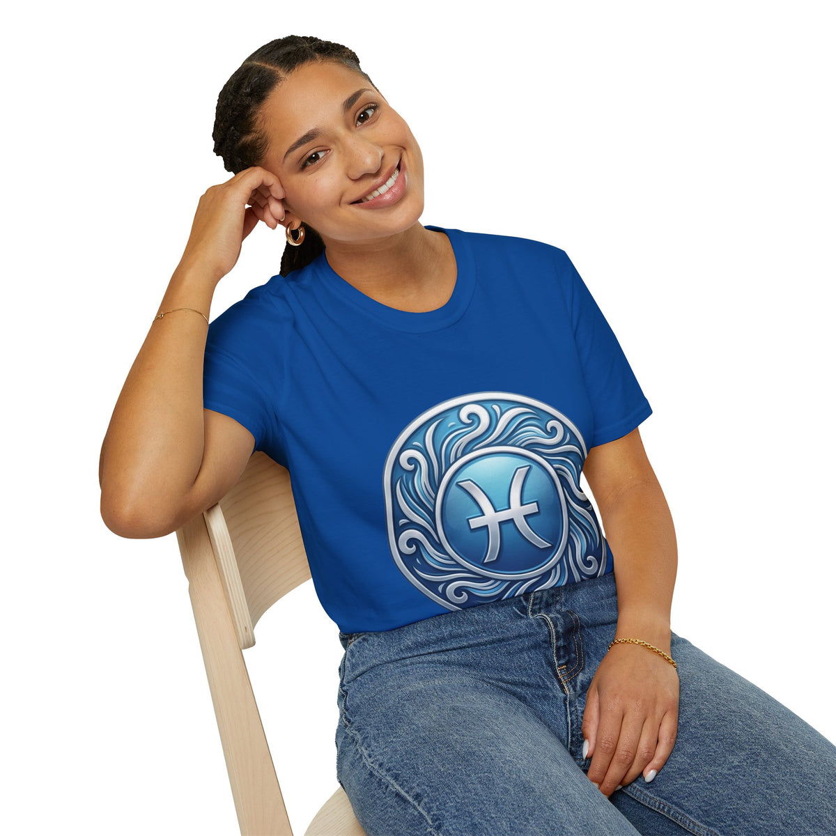 Pisces Zodiac T-Shirt – Blue Water Sign Astrology Tee