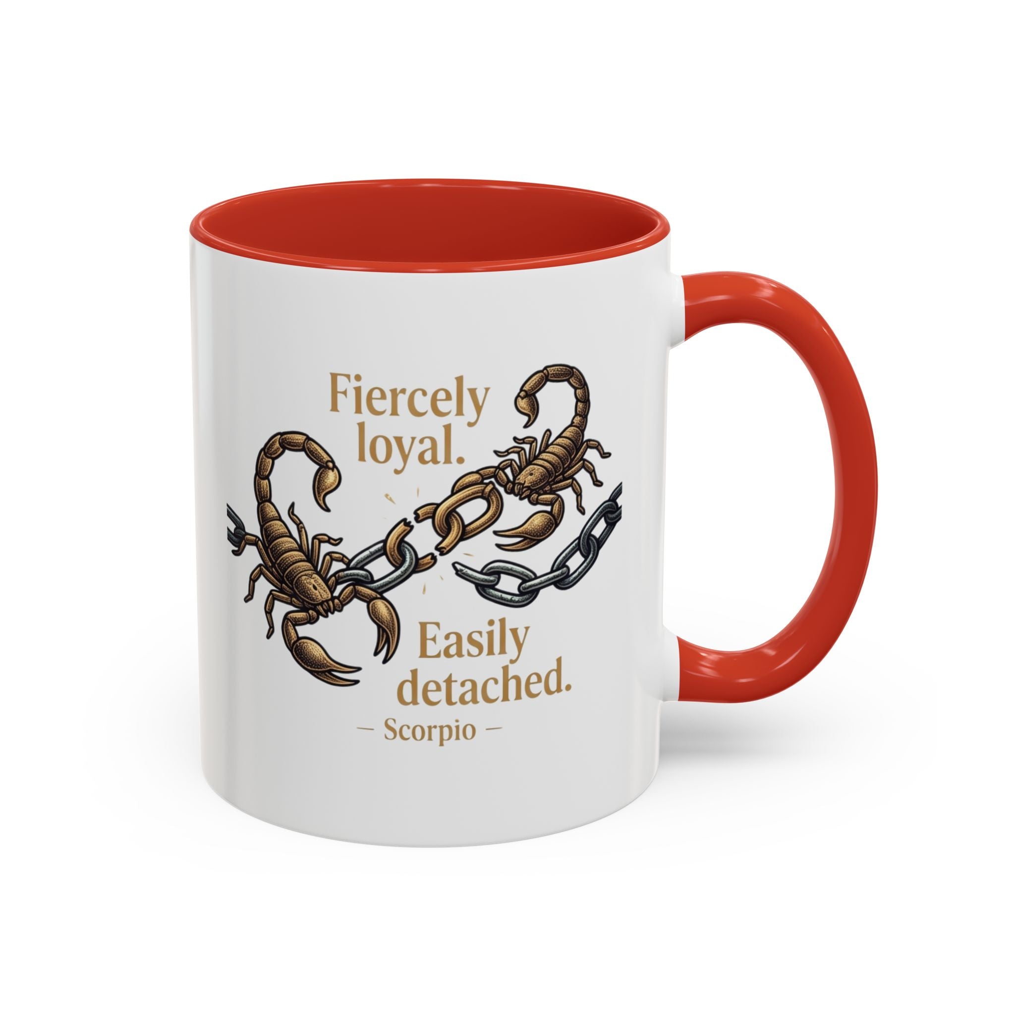 Scorpii Coffee Mug — "Fiercely Loyal, Easily Detached" Accent Mug
