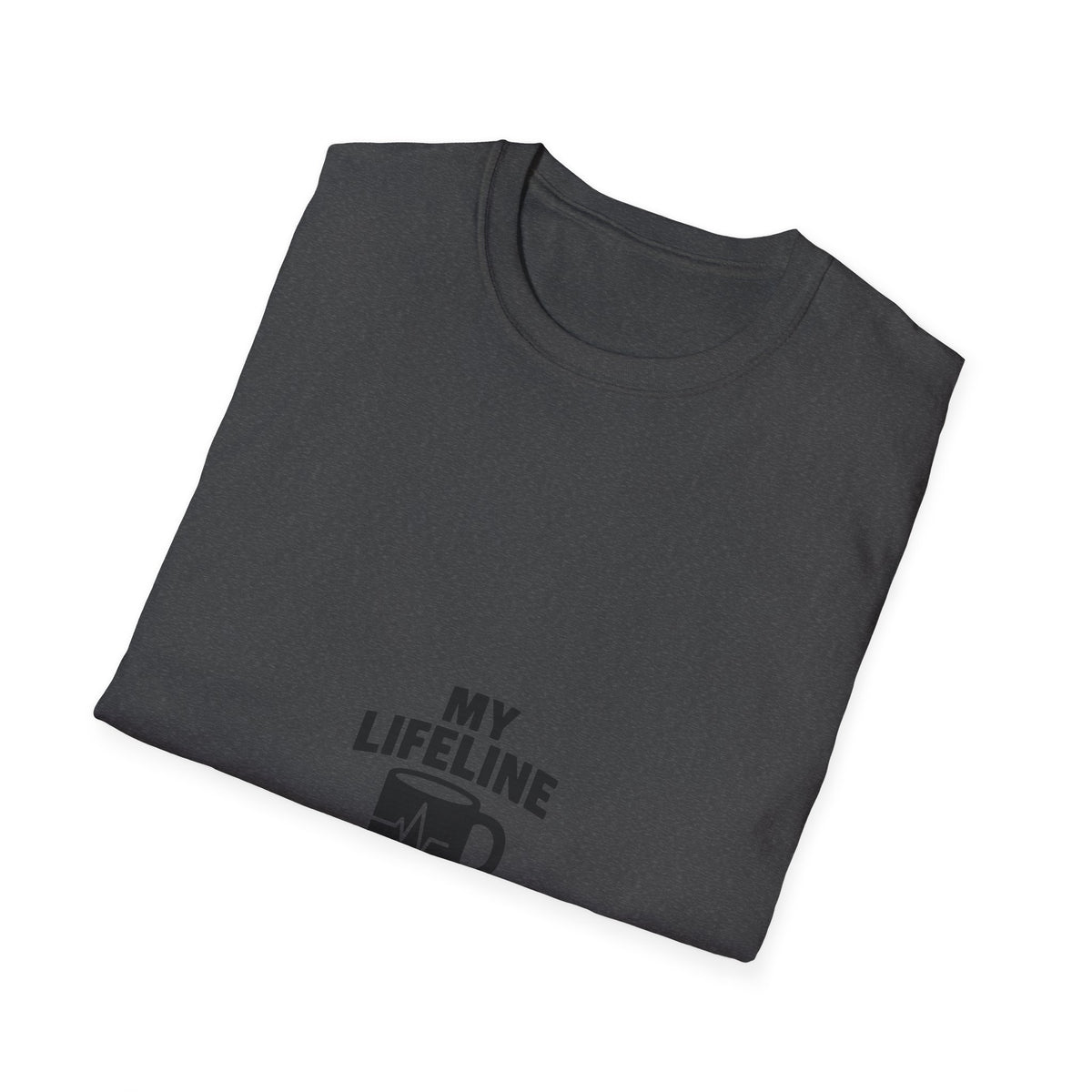 My Lifeline Has A Handle Coffee Graphic Tee, Funny Caffeine Heartbeat T-Shirt - Trending Now - September 2026