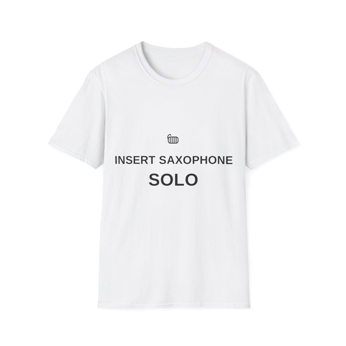 Insert Saxophone Solo Typography T-Shirt, Funny Jazz Musician Humor Tee - Trending Now - September 2026