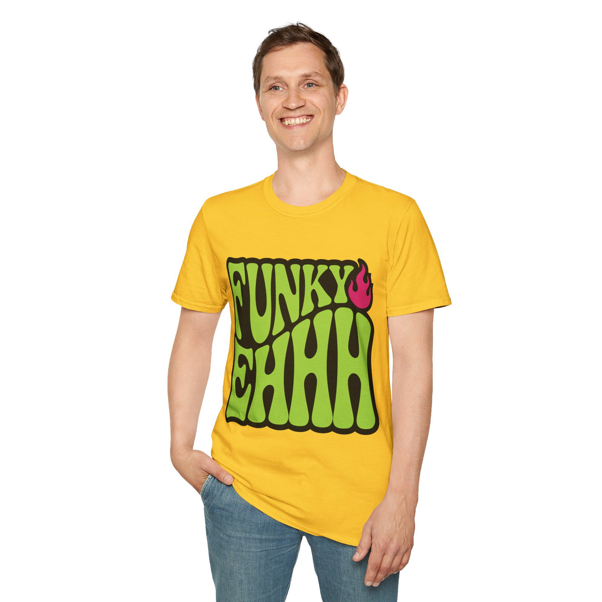 Funky Chili T-Shirt — Retro Psychedelic Green Flame Graphic Tee - Trending Now - August 2026