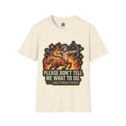 Sagittarius Archer T-Shirt — "Please Don't Tell Me What To Do" Zodiac Graphic