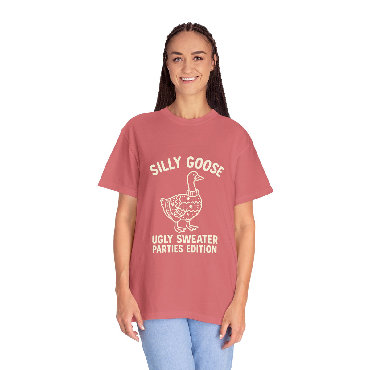 Silly Goose Ugly Sweater Parties Edition T-Shirt - Trending Now - October 2026