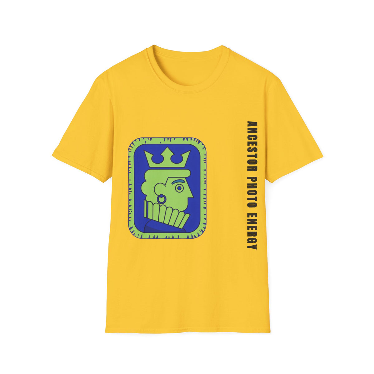 King Checkerboard Graphic T‑Shirt — Bold Green & Blue Chess King Design - Trending Now - September 2026
