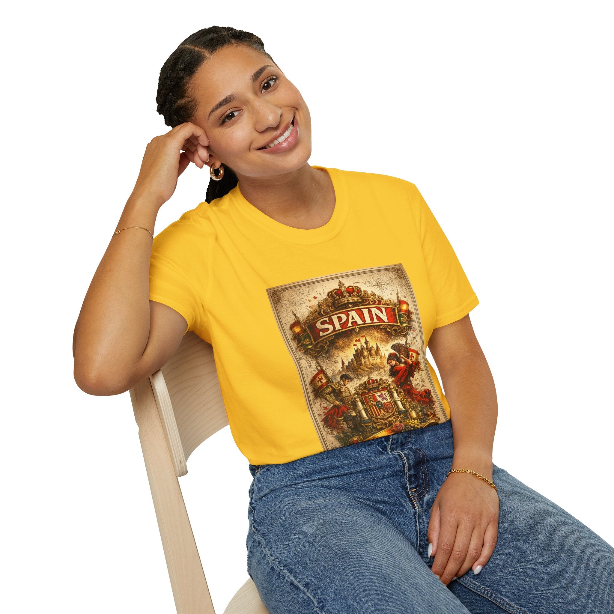 Spain Vintage Travel Graphic T‑Shirt — Retro Spanish Landmark Tee