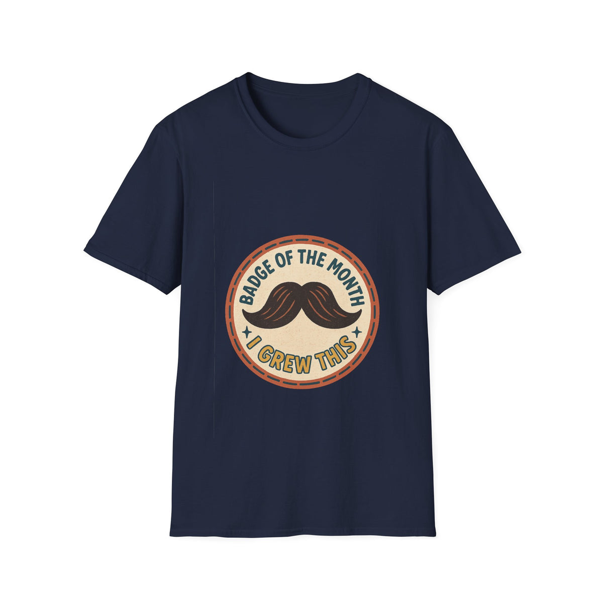 Mustache Dad T-Shirt - "King of the Mustache" Retro Badge Design - Trending Now - October 2026