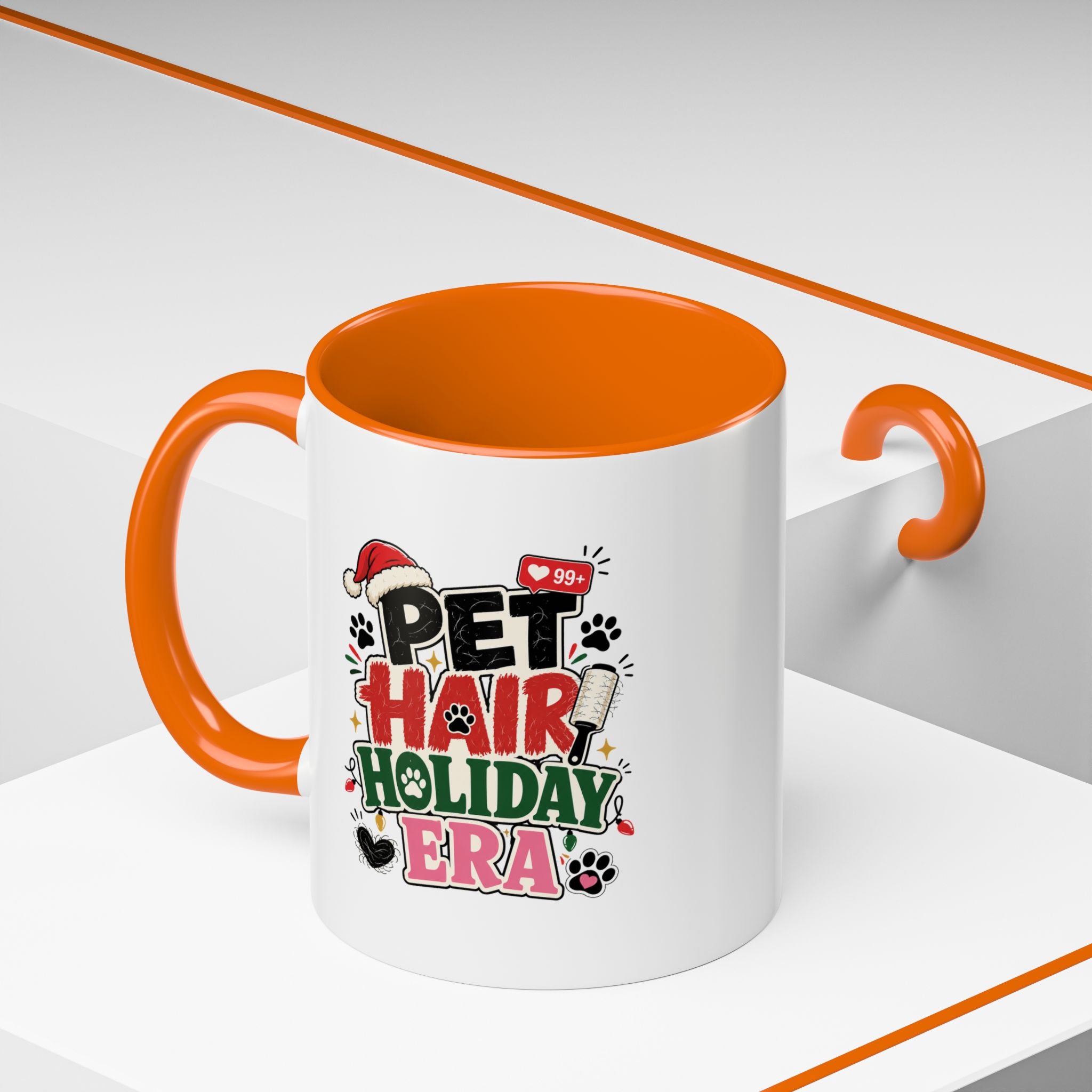 Modern Day Christmas Pet Hair Holiday Era Coffee Mug