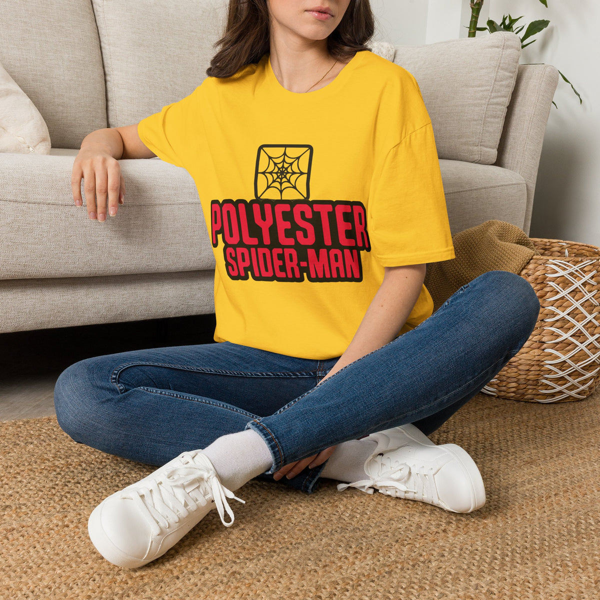 Spider-Man Polyester Graphic Tee — Bold Retro Logo Spiderweb T-Shirt - Trending Now - August 2026