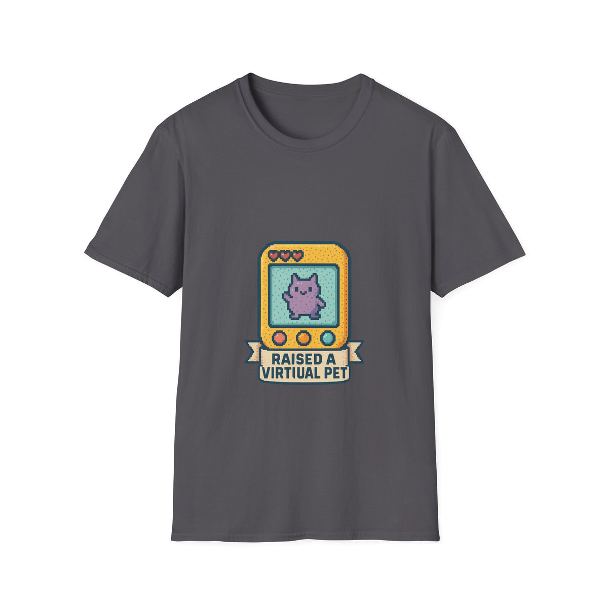 Raised a Virtual Pet T-Shirt — Retro Tamagotchi Gaming Tee - Trending Now - October 2026