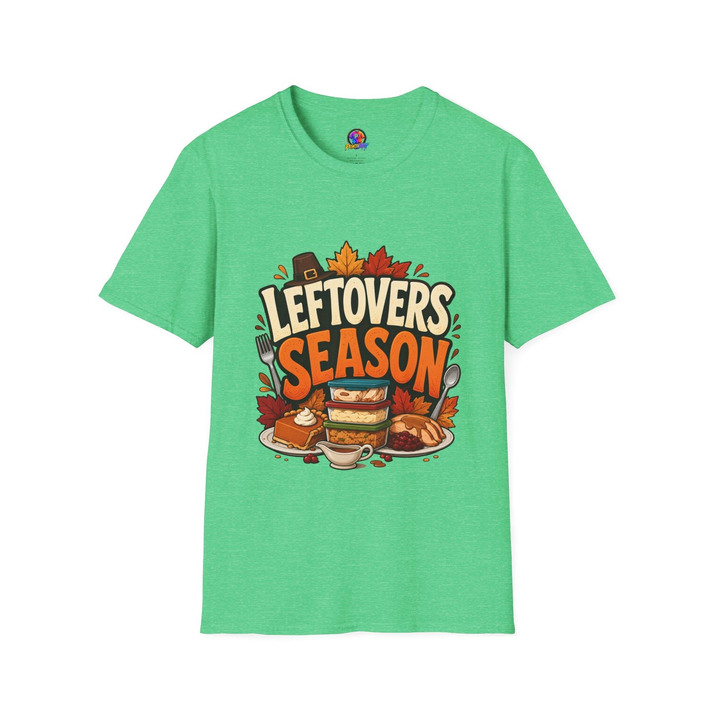 Leftovers Season T-Shirt — Funny Thanksgiving Turkey & Pie Graphic Tee