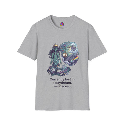 Pisces Daydream T-Shirt — 'Currently Lost in a Daydream' Zodiac Graphic Tee