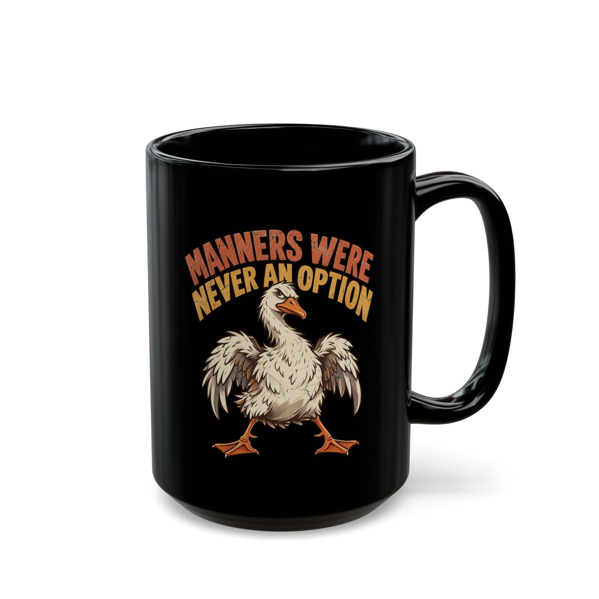 Manners Were Never An Option Mug — Funny Dodo Bird Coffee Cup (11oz/15oz)