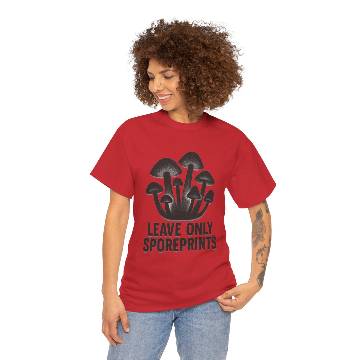 Mushroom Tee — "Leave Only Sporeprints" Eco Nature Graphic Shirt - Trending Now - August 2026