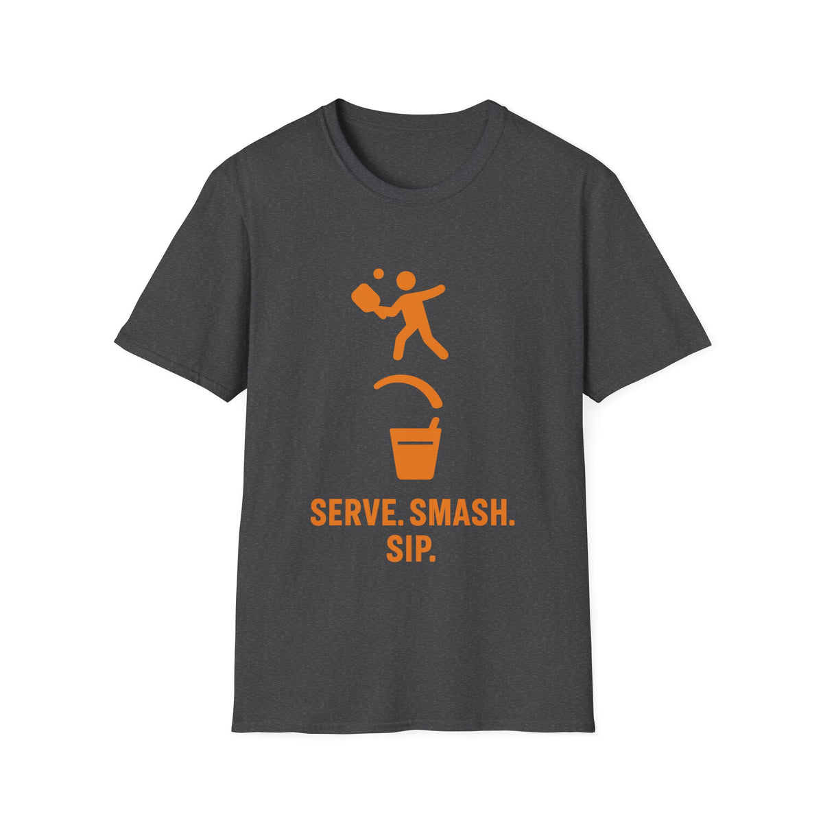 Pickleball Serve Smash Tee — Small Orange Player Graphic - Trending Now - September 2026