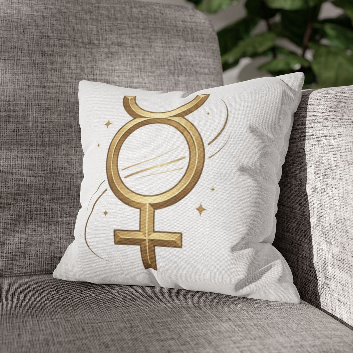 Virgo Mercury Retrograde Golden Glyph Pillowcase