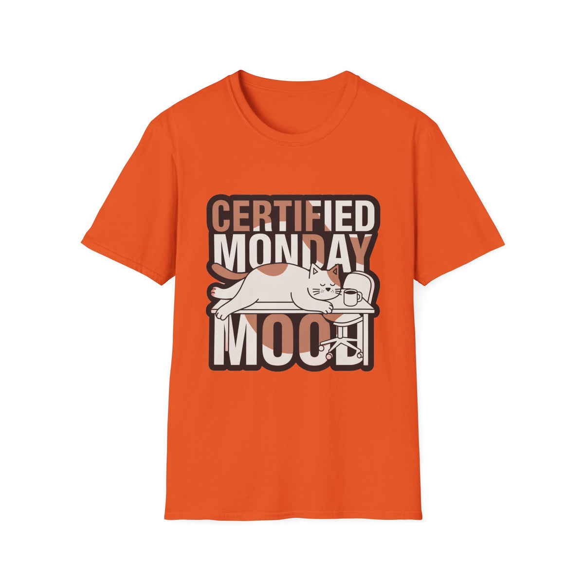 Certified Monday Mood T-Shirt — Funny Cat Graphic Tee - Trending Now - August 2026