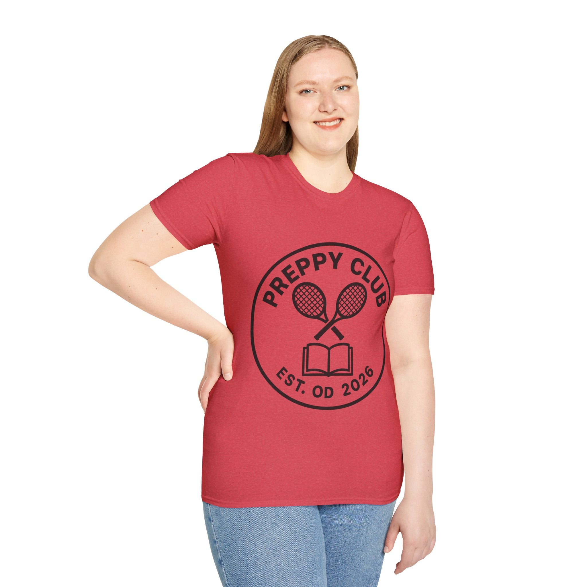 Preppy Club Tennis T‑Shirt — 'Preppy Club' Logo Tee (Est. 2026) - Trending Now - August 2026 Trends - Everyday Sporty T-shirt