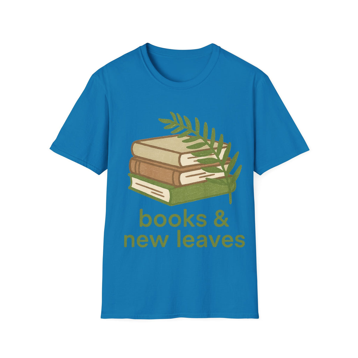 Books & New Leaves T-Shirt — Botanical Book Lover Tee - Trending Now - September 2026