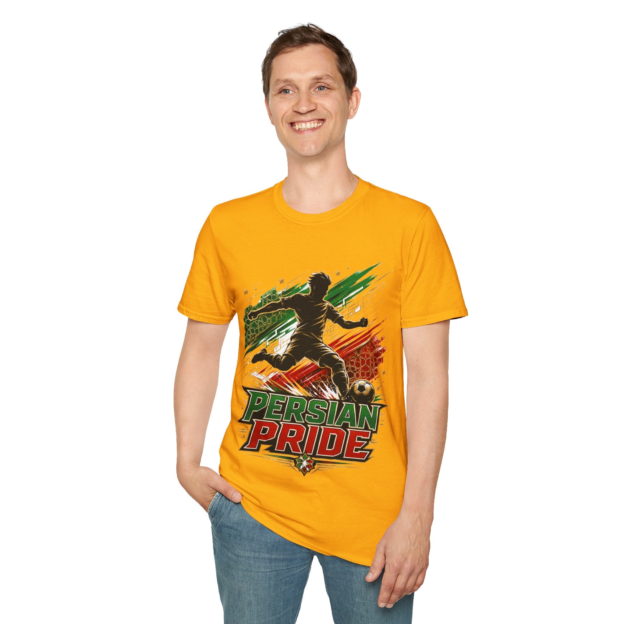 Iran Persian Pride Soccer Tee — Iranian Football Fan T-Shirt
