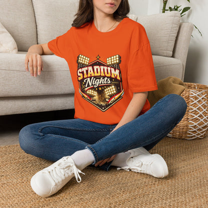 Stadium Nights T-Shirt — Vintage Sports Lights Graphic Tee