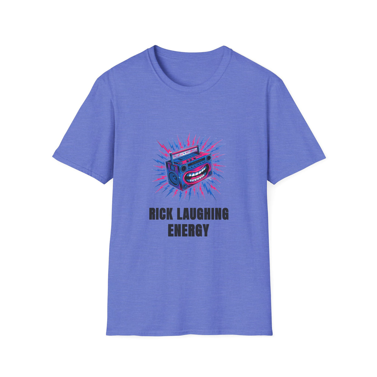 Rick Laughing Energy T-Shirt — Funny Retro Boombox Graphic Tee - Trending Now - August 2026
