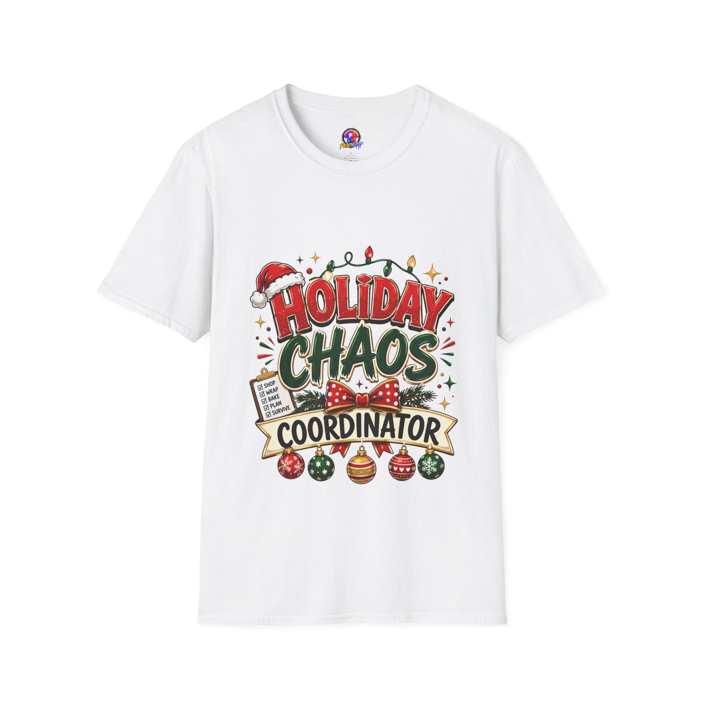 Holiday Chaos Coordinator T-Shirt — Funny Christmas Crew Tee