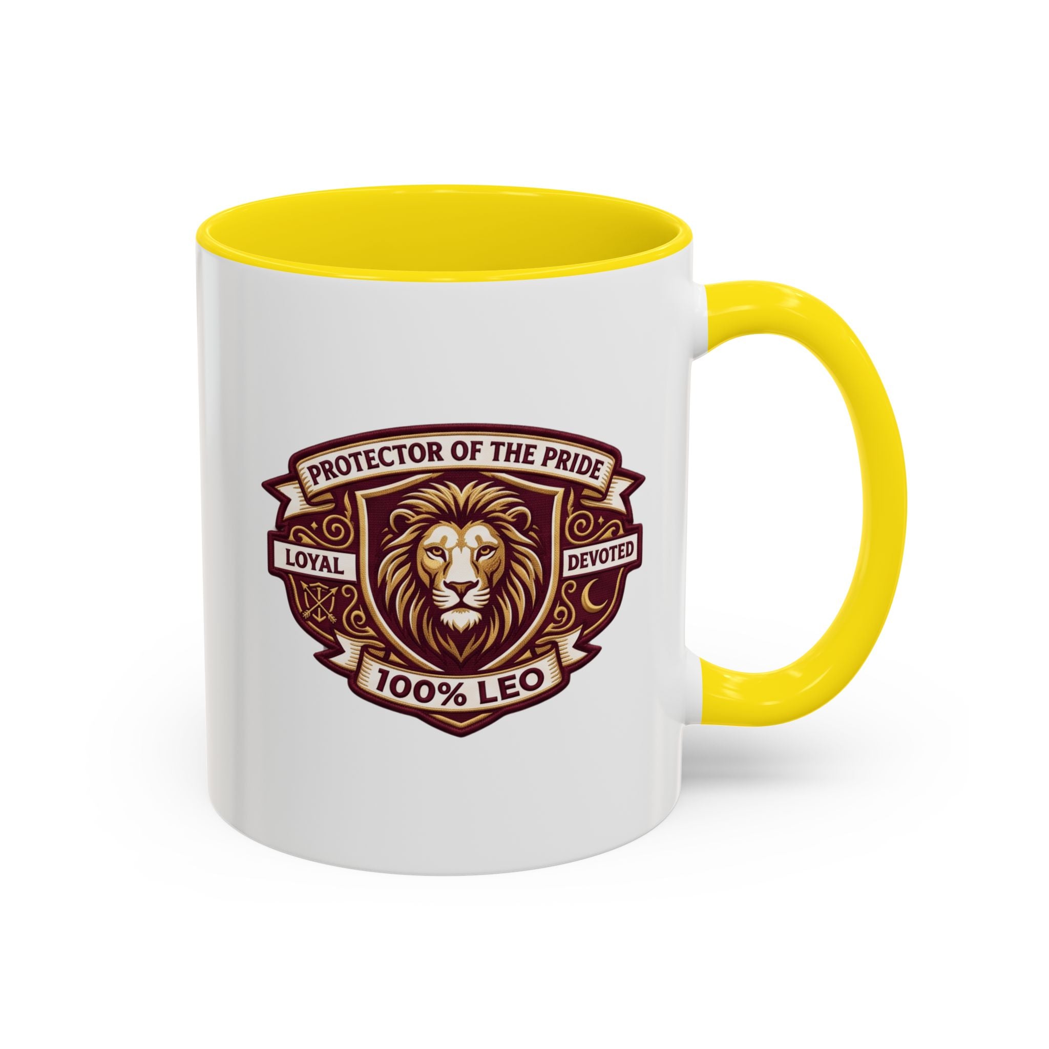 Leo Zodiac Coffee Mug — "Protector of the Pride" Lion Design (11/15 oz)
