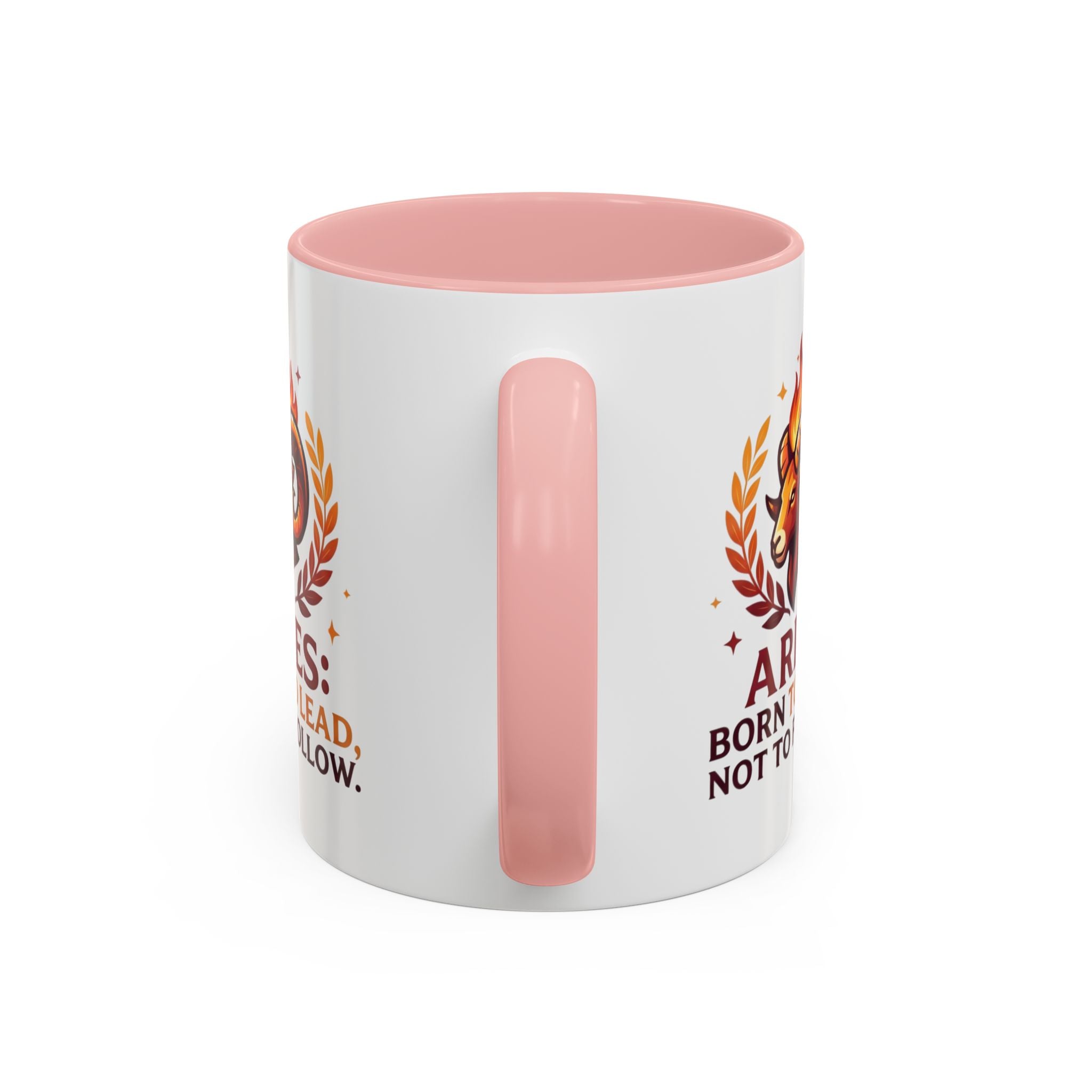 Aries Coffee Mug — "Aries: Born to Lead, Not to Follow" Zodiac Astrology Gift