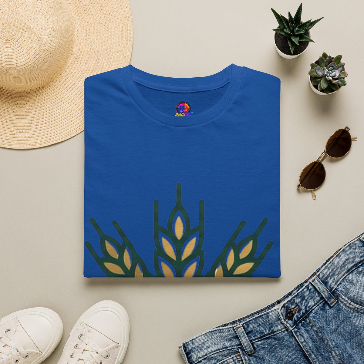 Virgo Zodiac Wheat Graphic T-Shirt